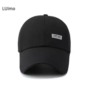 LUImo Dài Viền Mũ Bóng Chày Thời Trang Đa Năng Màu Trơn Bố Nón Có Thể Điều Chỉnh Mũ Chống Nắng Nam Nữ SBS