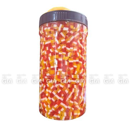 Thạch topping Chính Long hũ 2kg3 - THẠCH 3D TRÁI CÂY