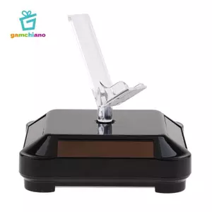 Cao Cấp Năng Lượng Mặt Trời / Chạy Bằng Pin Trang Sức Camera Đồng Hồ Hiển Thị Bàn Xoay Bàn Xoay Đứng Xoay + Giá Cho Điện Thoại