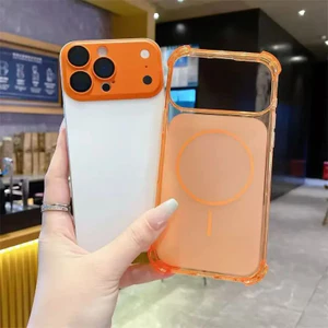 Ốp điện thoại chống sốc có cửa sổ lớn làm bằng chất liệu TPU mềm, thích hợp cho iPhone 13 / 14 / 15 / 16 / 17; có màu hồng và tím; mẫu mới; bảo vệ tốt; protecti