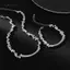 AqToCna Nữ Hợp Thời Trang Tối Giản Hạt CCB Không Đều Choker Nelace Và Vòng Tay Với Dây Kim Loại Xương Đòn Dây Chuyền Trang Sức Thời Trang Quà Tặng AqToCna