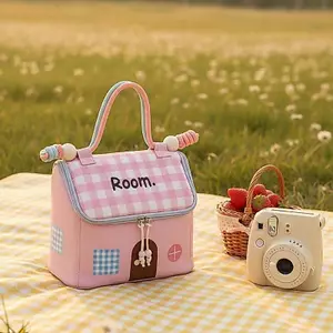 Túi đựng mỹ phẩm du lịch BVY Thiết kế chống nước dung tích lớn có hình ngôi nhà.