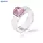 Bluelover Nhiều Màu Sắc Zircon Kẻ Sọc Nhựa Nhẫn Nữ Thời Trang Đơn Giản Trang Sức Dự Tiệc Sinh Nhật Hoặc Dễ Thương Quà Tặng Mới