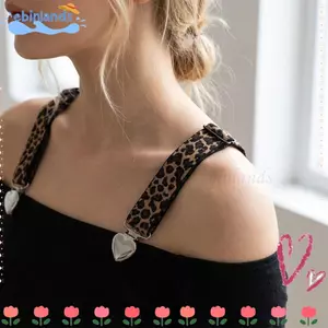 EBINLANDS Dây đeo áo ngực chống trượt, Dây đeo vai đồ lót phong cách dân tộc đàn hồi, Bohemian có thể tháo rời Kim cương giả Chữ cái Áo ngực Dây đeo trang trí Phụ kiện áo ngực
