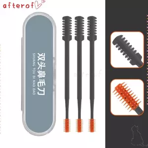 AFTEROF 3 CÁI Tông đơ cắt tóc mũi bằng tay, Tông đơ cắt tóc mũi đa chức năng xoay 360, Máy cạo lông có thể giặt được di động dành cho nữ