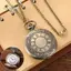 Đồng hồ bỏ túi CATMALLER88, Vòng cổ đồng hồ Steampunk bằng đồng, Phụ kiện thời trang Chữ số La Mã rỗng Flip Pocket Watch Mặt dây chuyền Quà tặng tốt nhất