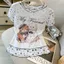 Milyfashion Cat Star In Gạc Áo thun ngắn tay mùa hè Phong cách mới Giảm tuổi Áo thun bé Y2K YUF