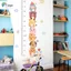 Decal dán tường thước đo chiều cao động vật dễ thương cho bé trang trí phòng ngủ dán tủ quần áo