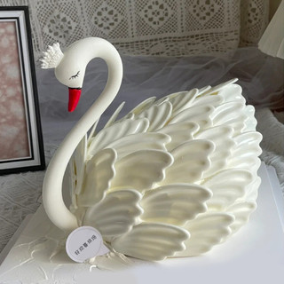 Khuôn Silicon Cổ Thiên Nga Đầu Ngỗng Cánh Cổ Lông Vũ Trang Trí Bánh Sô Cô La Fondant Khuôn Ba Chiều LDHU