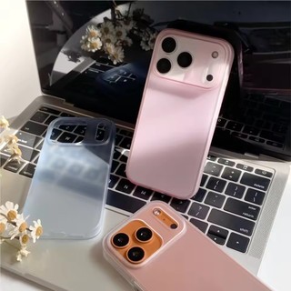 [JLK] Ốp Điện Thoại Nhựa Trong Suốt Siêu Mỏng Matte Cho iPhone 17 Air 16 15 14 Plus 13 12 11 Pro Max Vỏ Chống Sốc Trong Suốt Capa