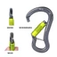 KIN Ergonomic Chống Trơn Trượt Dây Đuôi Bò Carabiner Khóa Nhanh Hợp Kim Nhôm Carabiner Cho Thiết Bị Leo Núi Ngoài Trời