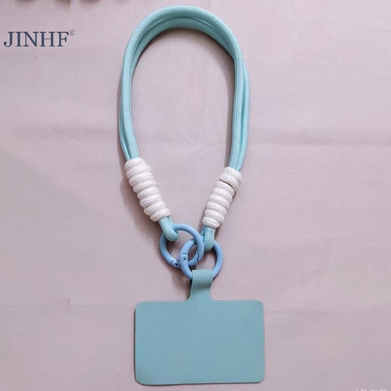 JINHF 1 Túi Dây Xích Điện Thoại Di Động Dây Chuyền Di Động Dễ Dàng Mang Theo Dây Đeo Tay Cao Cấp Màu Trơn Ngắn Móc Khóa HOT