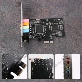 Card âm thanh PCIe 5.1, Card âm thanh 3D vòm PCI Express cho PC có hiệu suất âm thanh trực tiếp cao & Giá đỡ cấu hình thấp