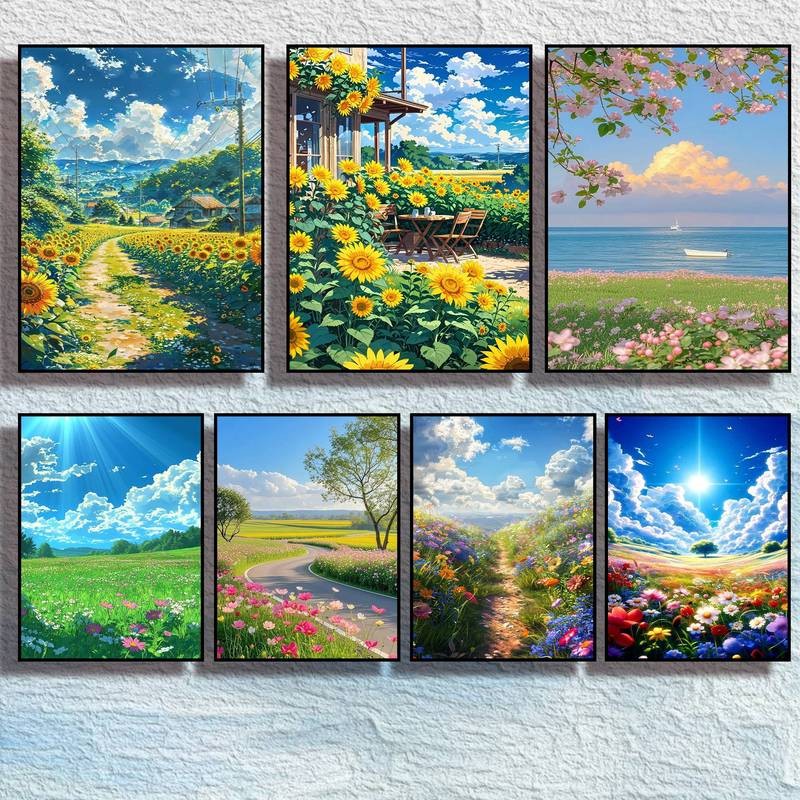 Anime Nhật Bản Phong Cách Thiên Nhiên Canvas Tranh Nghệ Thuật Nhà Trang Trí Tường Canvas Poster
