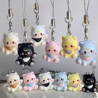 Móc khóa mèo động vật dễ thương - Túi Kawaii Mặt dây chuyền ô tô dành cho nữ