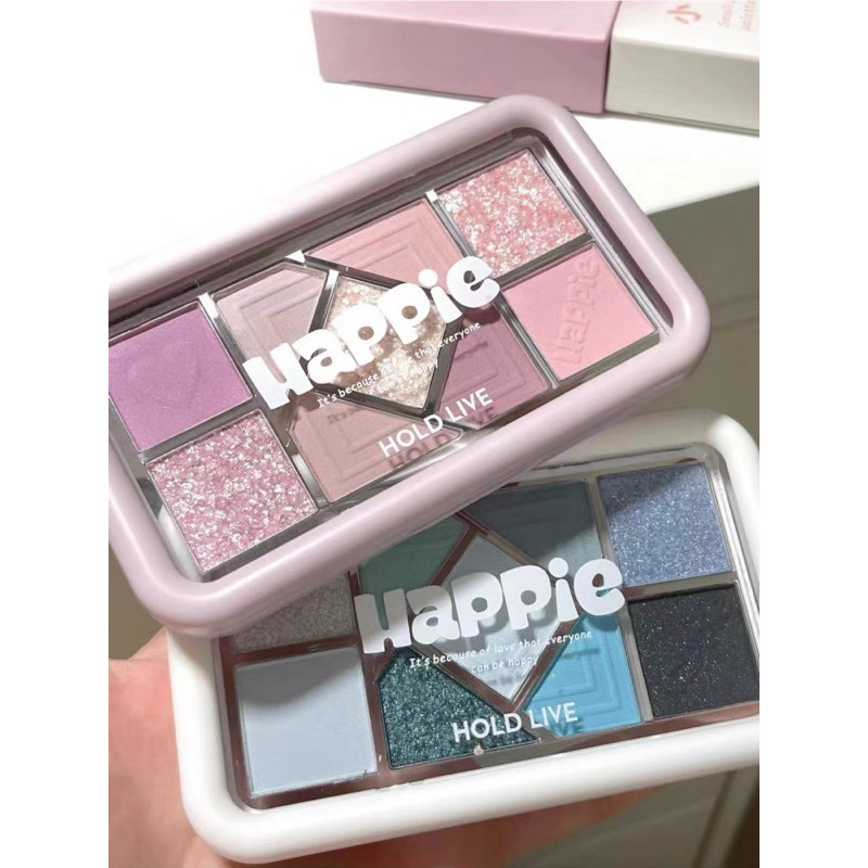 Bảng Phấn Mắt HOLD LIVE HL630 9 ô Trái Tim Trang Điểm Mắt Happie Bền Màu Lâu Trôi
