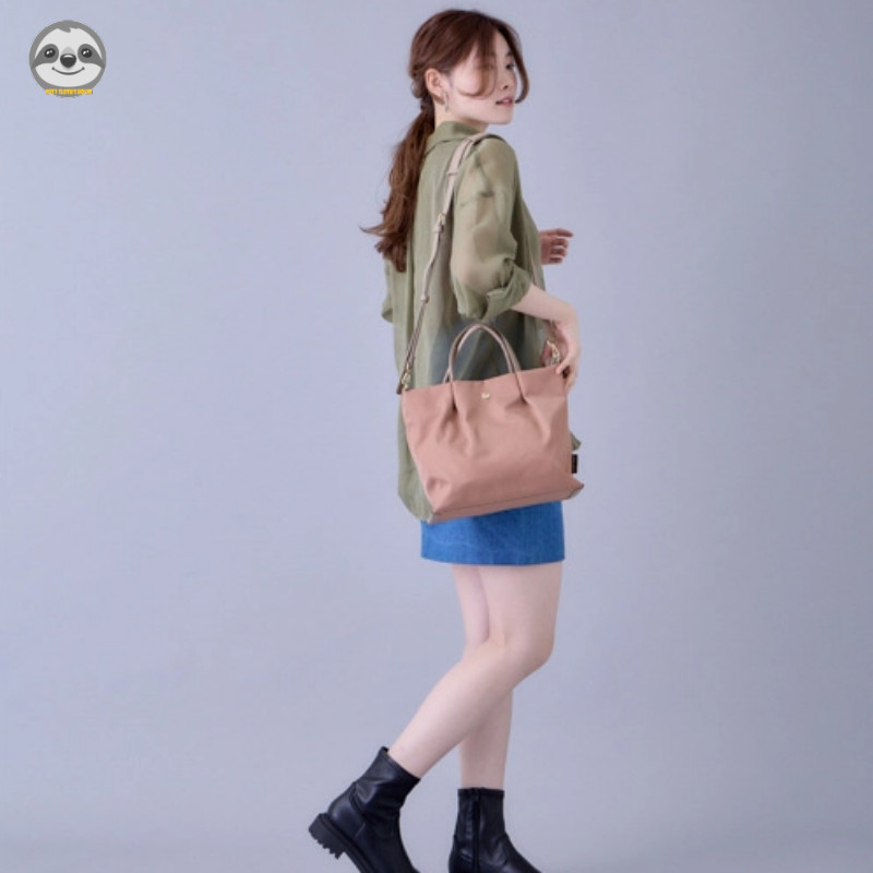 Phong cách Nhật Bản Phong cách Muji / Dây kéo chống nước Khóa từ tính Túi vỏ di động / Túi đeo vai sử dụng kép / Túi mua sắm Túi Messenger nhẹ / Túi Tote