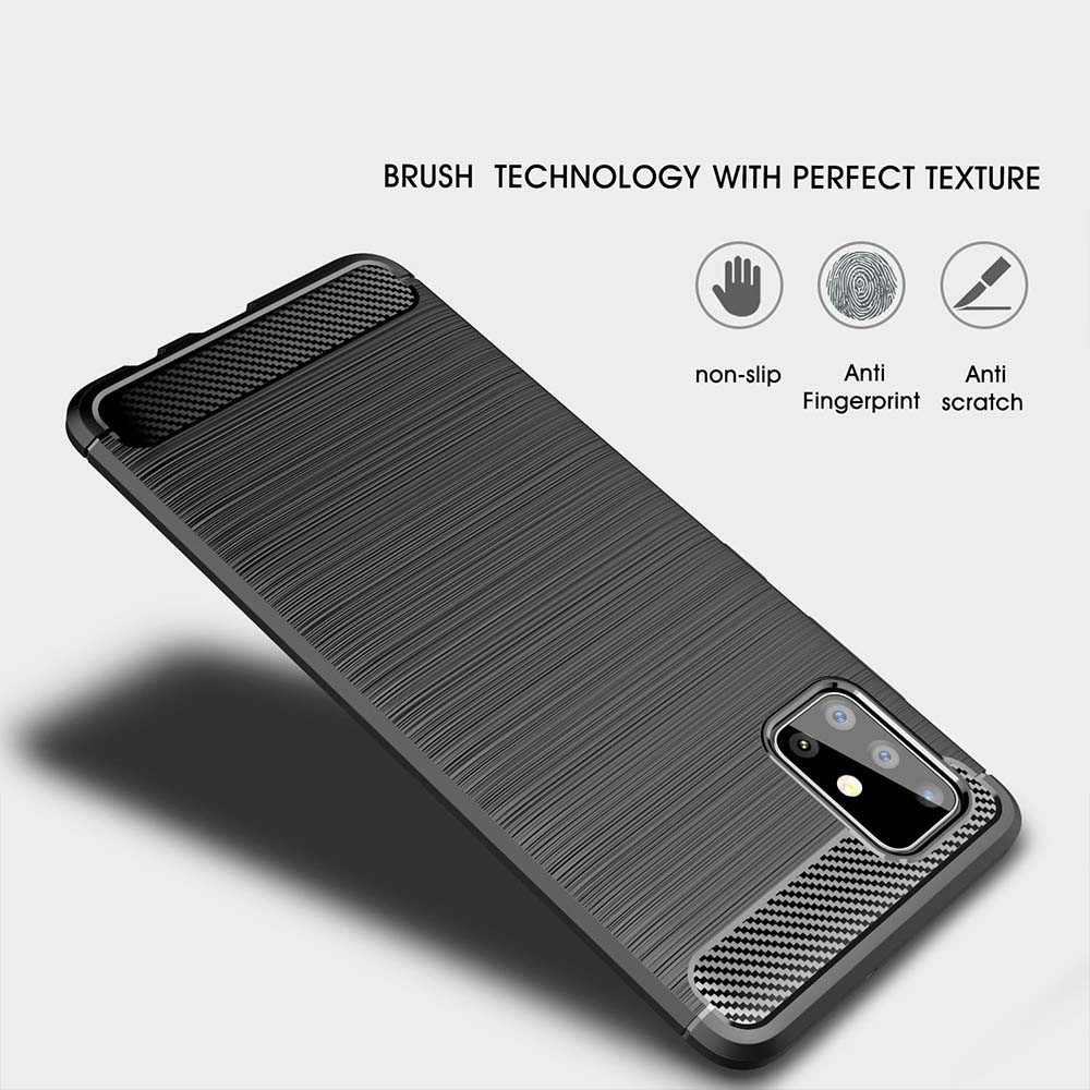 TPU Dễ Thương Cho Samsung Galaxy J7Pro J4Pus J6 J8 2018 J4Core Note 8 9 10 10Plus 20 20Ultra Chống Sốc Siêu Mỏng Silicon Mềm Sợi Carbon Mờ Ốp Lưng