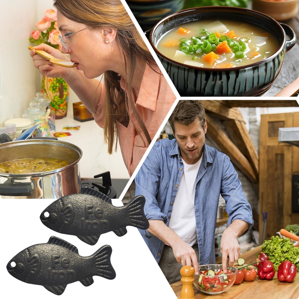 2 Con Cá Sắt Có Thể Tái Sử Dụng Một Nguồn Sắt Tự Nhiên Giảm Nguy Cơ Thiếu hụt, Dụng Cụ Nấu Ăn Hiệu Quả Và an Toàn mueadsyvn