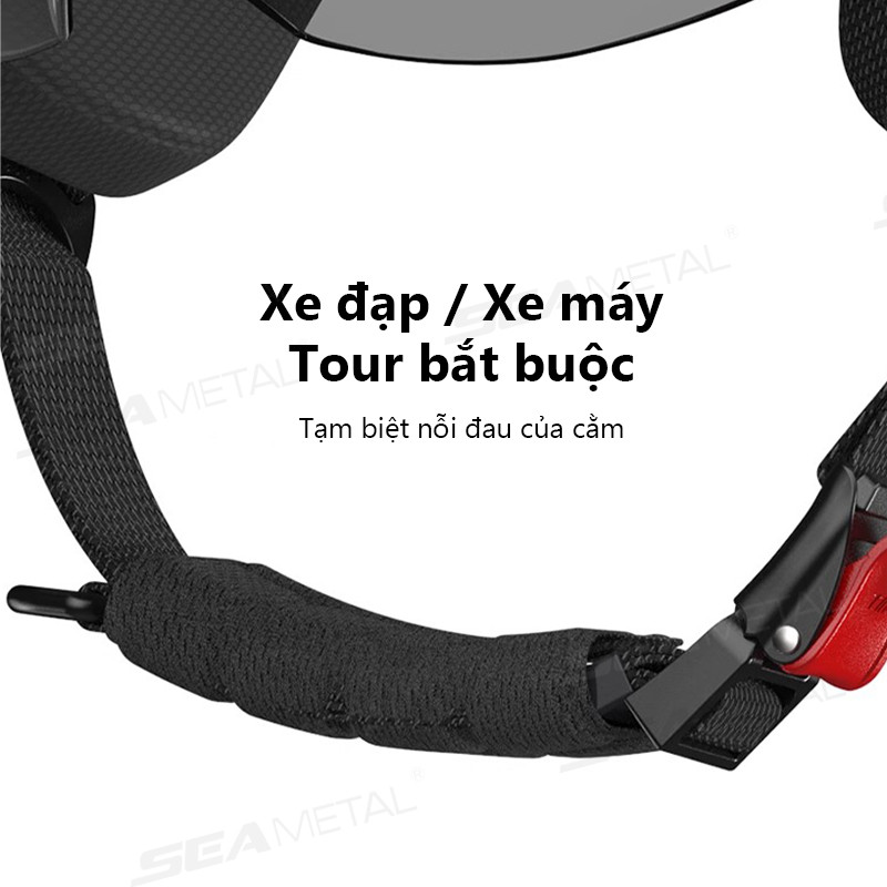 Mũ bảo hiểm SEAMETAL Miếng đệm mút cằm Bộ đệm dây đeo cằm Thay thế phổ biến cho xe đạp Xe đạp Xe máy Mũ bảo hiểm đua xe máy