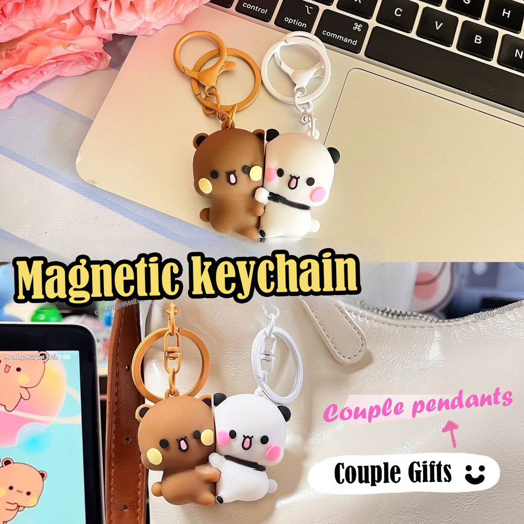 Panda Bubu Và Yier Từ Ôm Móc Khóa Hoạt Hình Gấu Trúc Bubu Và Dudu Từ Mặt Dây Chuyền Móc Khóa Ba Lô Mặt Dây Chuyền Móc Khóa Quà Tặng