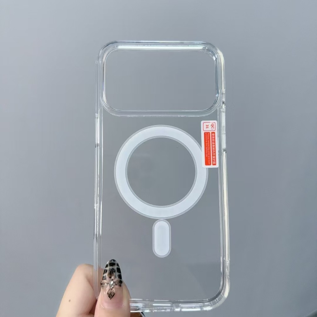Thích hợp cho iPhone 17, 17 Pro, 17 Air, 17 Pro Max, 16 Pro Max, Ốp điện thoại acrylic trong suốt chống sốc