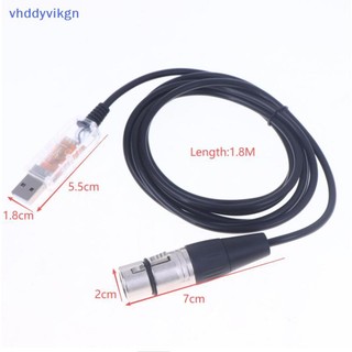 VHDD USB sang DMX Bộ chuyển đổi giao diện QLC DMX512 Máy tính PC Bộ điều khiển chiếu sáng sân khấu Bộ điều chỉnh độ sáng cho SGM DMXking DMXcontrol Freestyler Cable VN
