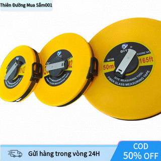 Thước Dây Mét Cuộn 30m, 50m Loại Đẹp, Tích Hợp Tay Quay Và Tay Cầm Thoải Mái, Nhựa ABS, Đọc Số Dễ, Dùng Cho Xây Dựng, Nh