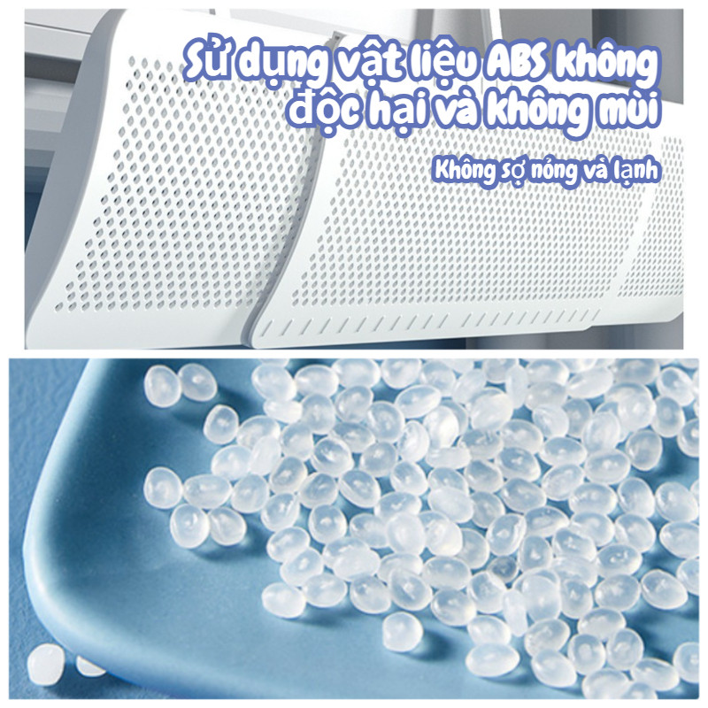 Ba cánh có thể thu vào điều hòa không khí tấm chắn gió mà không cần cài đặt,Chống Gió Thổi Thẳng