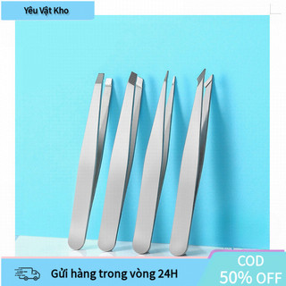 Bộ 4 Nhíp Nhổ Lông Mày Chất Lượng Tốt, Thép Không Gỉ 304, Chuyên Nghiệp, Nhổ Lông Mày Chính Xác, Loại Bỏ Lông Nhỏ, Lý Tư
