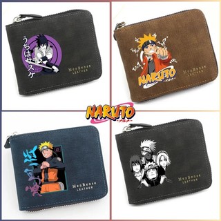 Ví Naruto Mới Ví PU Matte Dây Kéo Ví Dung Tích Lớn Đa Chức Năng Lưu Trữ