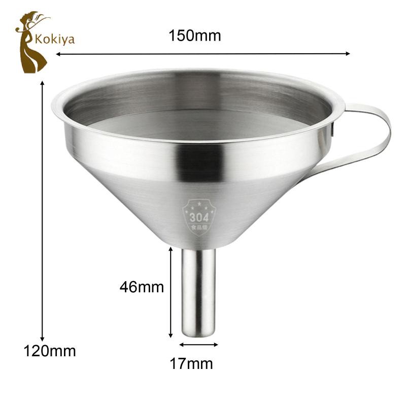 Phễu Inox 304 Có Dụng Cụ Lọc Phụ Kiện Nhà Bếp Cấp Thực Phẩm Có Tay Cầm Để Chuyển Bột Dầu