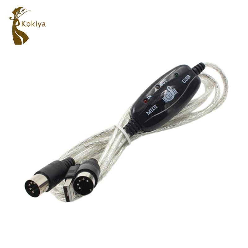 Kokiya Midi sang USB Bộ chuyển đổi giao diện cáp trong ra Bộ chuyển đổi máy chủ cáp Midi cắm