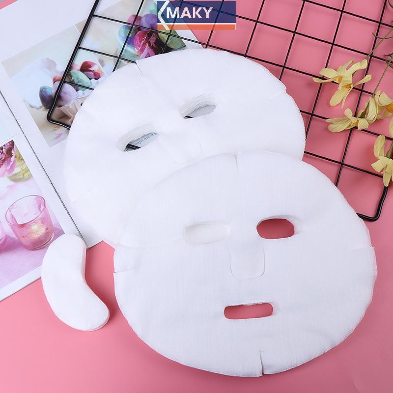 Onetimingcool 100pc Giấy mặt dùng một lần Cotton Vải không dệt DIY Mặt nạ tấm VN