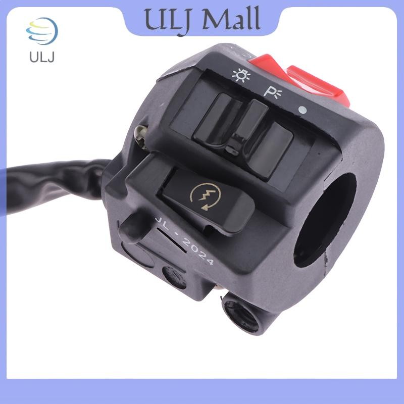 Công tắc thanh tay cầm xe máy đa năng ULJ có đèn pha báo rẽ còi còi Choke Bộ điều khiển tay cầm khởi động bằng điện.