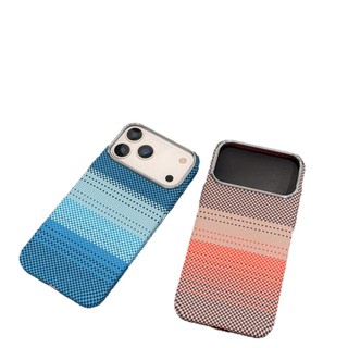 Thích hợp cho iPhone17Promax Kevlar Họa Tiết Vỏ Điện Thoại Kẻ Sọc 17Pro Sợi Carbon 17 Vỏ Bảo Vệ Hàng Spot