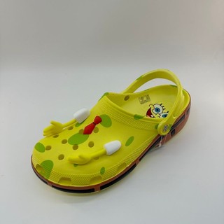 Mới SpongeBob SquarePants Phong Cách Lỗ Giày Hoạt Hình Hàng Hóa Bé Trai Bé Gái Cùng Phong Cách Dễ Thương Cặp Đôi Dép