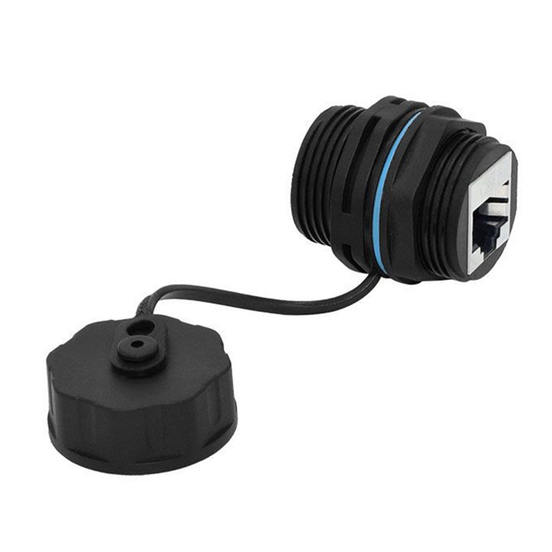 2 Chiếc RJ45 Bảng Điều Khiển Gắn Khớp Nối, IP68 Bảng Điều Khiển Công Nghiệp Được Bảo Vệ Gắn Ethernet LAN Thông Qua Đầu Nối Cho CAT6 / CAT5E / CAT5