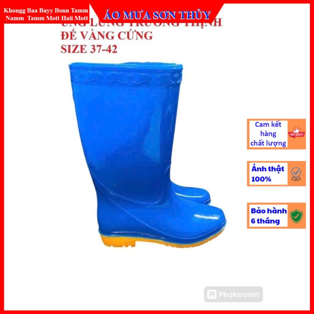 Ủng ngắn làm vườn size 36-43 Trường Thịnh đế vàng, ủng ngắn đi mưa, ủng lao động , ủng phượt, giày xây