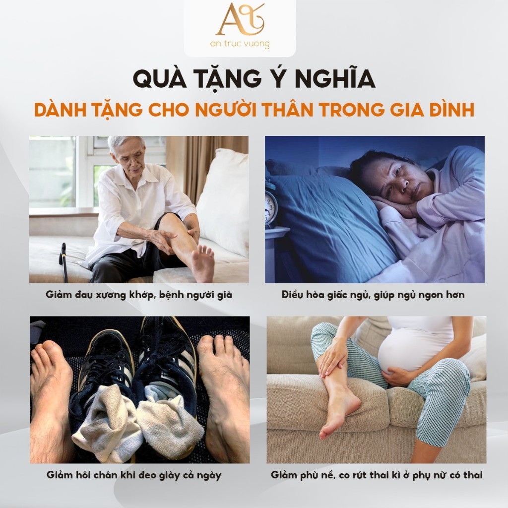 Thảo mộc ngâm chân An Trúc Vương dược liệu làm ngủ ngon thư giãn giảm căng thẳng mệt mỏi cả gia đình