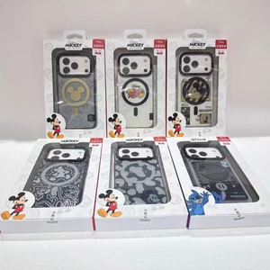 Ốp Điện Thoại Disney iPhone 17Pro Từ Tính Mickey Dâu Gấu Stitch Apple 17Pro Bao Gồm Tất Cả Vỏ Bảo Vệ Chống Sốc