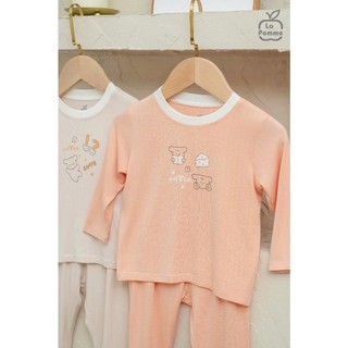 La pomme AW2025 Bộ dài tay mềm mịn by La Pomme êm ái cùng puppy T10.4