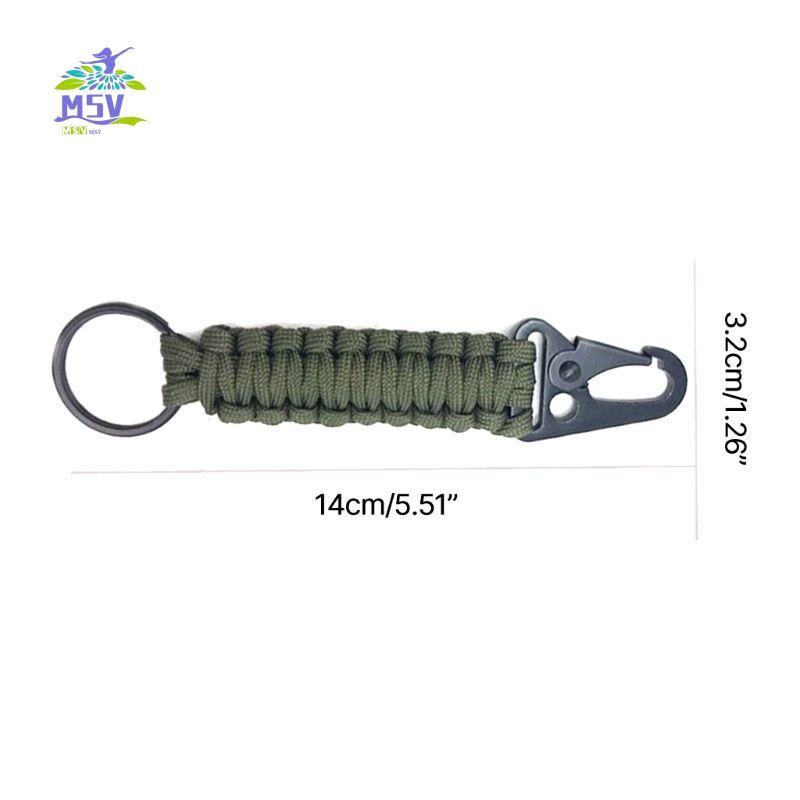 Móc khóa Carabiner kẹp Paracord - Phụ kiện tiện lợi cho câu cá và cắm trại