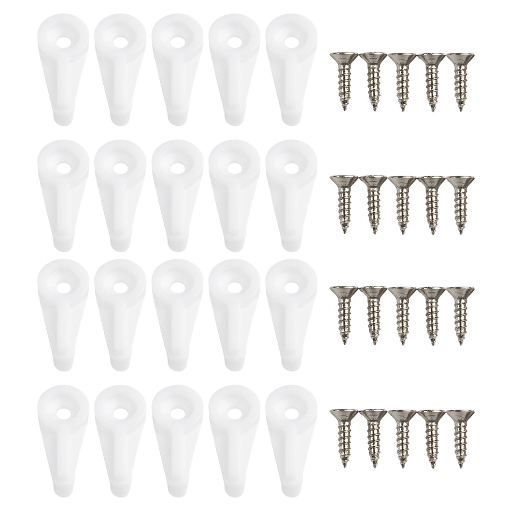 Kẹp cố định gương Tủ quần áo 20 / 50 chiếc Bộ giữ kính không khung Bảng điều khiển