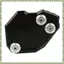 Chân Đế Xe Máy Tấm Hỗ Trợ Miếng Lót Bên Đứng Nắp Phóng To Pate Pad Cho - F800GS F800 F 800 GS 2008-2015, Đen