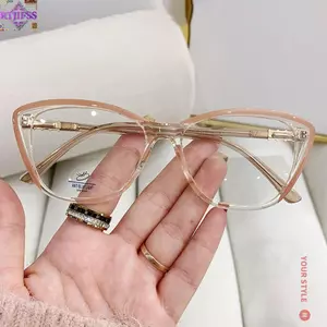 Kính chống ánh sáng xanh RTJIFSS, Kính mắt mắt mèo thiết kế thương hiệu sang trọng, Kính máy tính nam nữ TR90