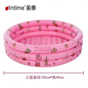 Yingtai 100cm Dày Trẻ Em Bể Bơi Bơm Hơi Hộ Gia Đình Trẻ Sơ Sinh Tập Đi Bể Bơi Cho Bé Ba Vòng Bóng Bể Bơi NFXQ