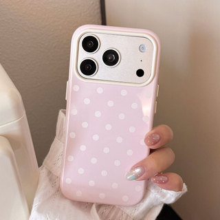 [Sheren] Ốp điện thoại chấm bi đơn giản Hàn Quốc Thích hợp cho i17 16 15 14 13 12 11 pro max Vỏ bảo vệ chống sốc