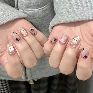 Móng vuốt mèo con mắt dễ thương ngọt ngào Nơ móng vuốt mèo có thể đeo được