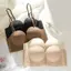 AWNGD Push Up Bra, Áo ngực có khóa phía trước không trơn trượt, Đồ lót không dây liền mạch thoáng khí gợi cảm ngực nhỏ